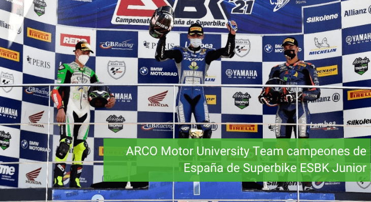 ARCO Motor University Team campeones de España de Superbike ESBK Junior